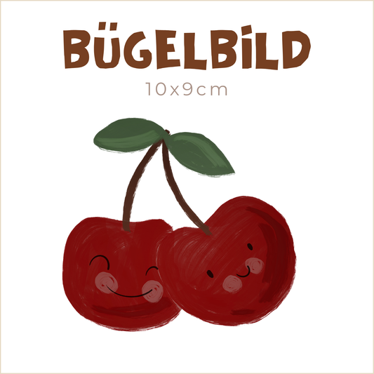 Bügelbild Kirschen | 10x9cm
