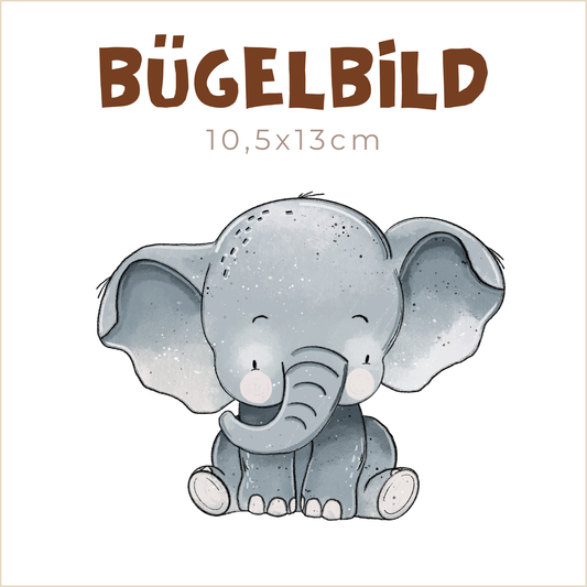 Bügelbild Lieblingstiere: Elefant | 10,5x13cm