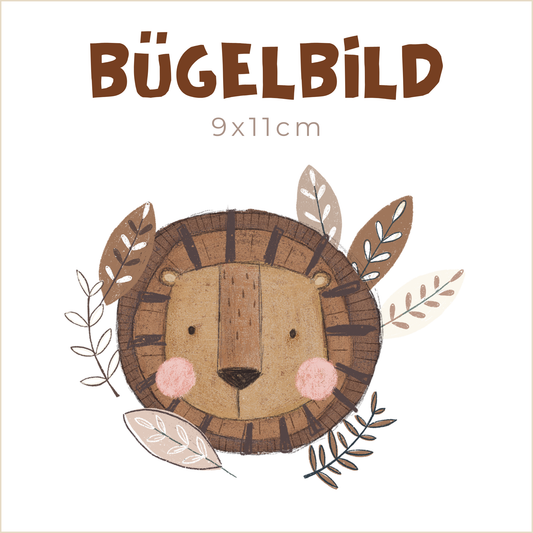 Bügelbild Lion Vanilla | 9x11cm