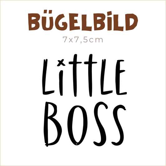 Bügelbild Little Boss | 7x7,5cm