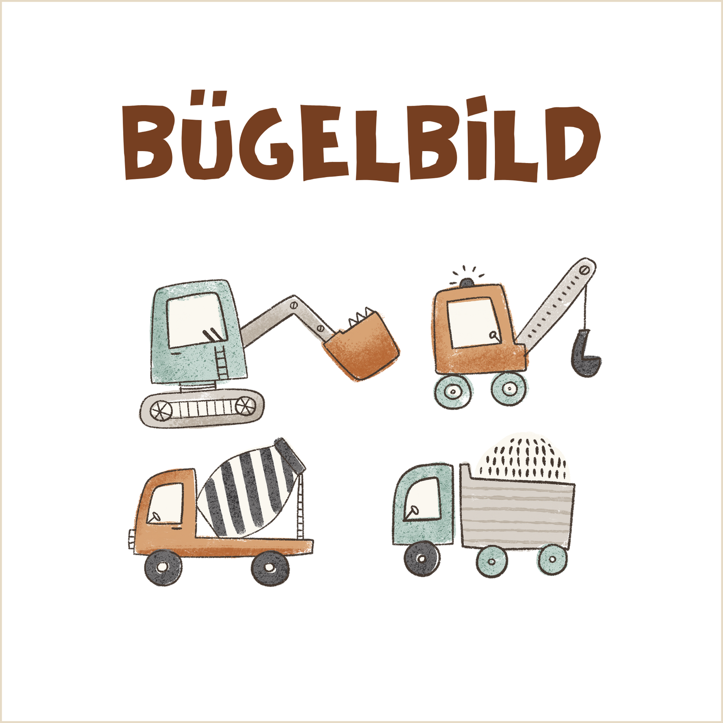 Bügelbild Little Builder Collection