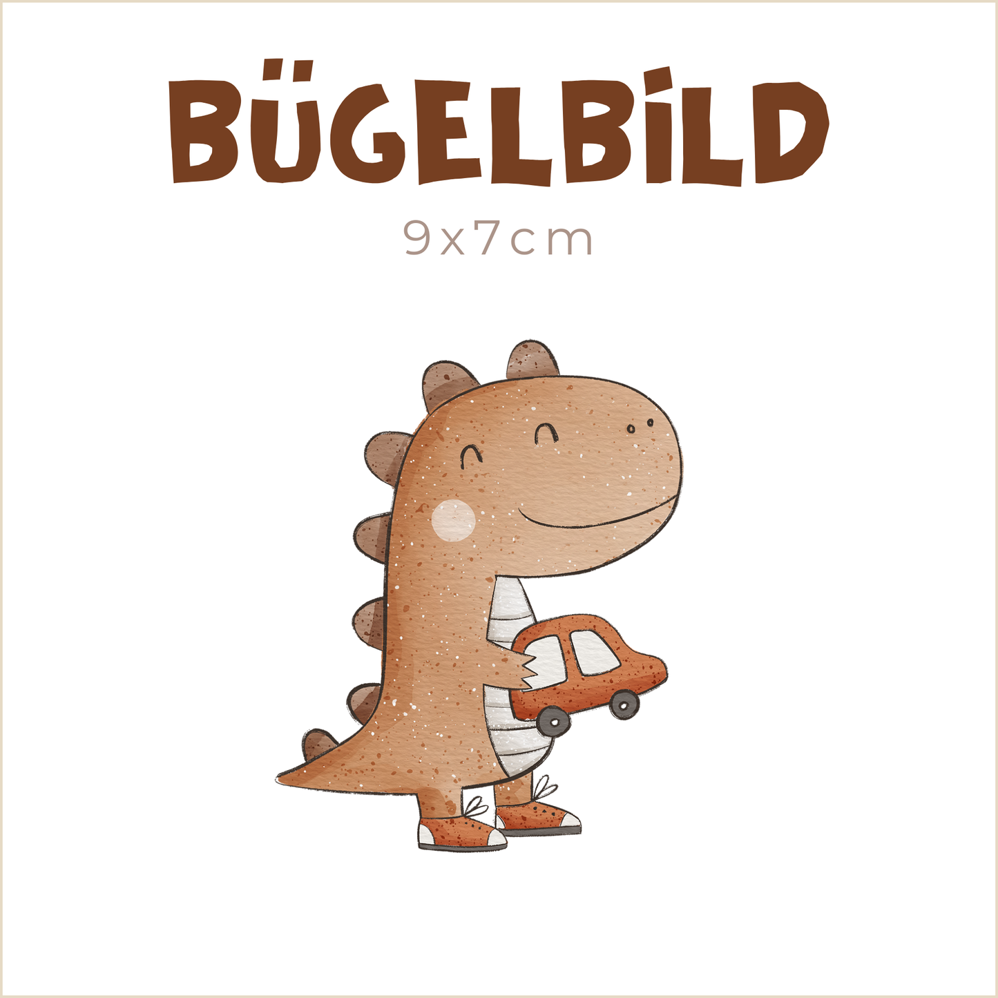 Bügelbild Little Dino | 9x7cm