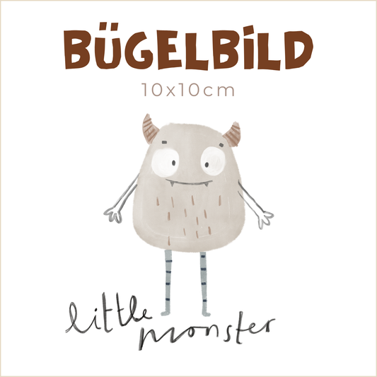 Bügelbild Little Monster | 10x10cm
