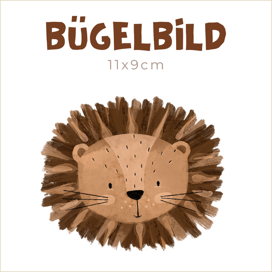 Bügelbild Löwe Leon | 11x9cm