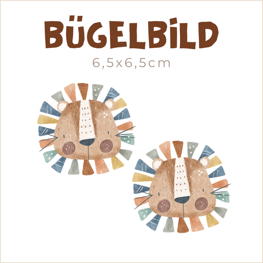 Bügelbild MINIS 2x Jungle King | 6,5x6,5cm