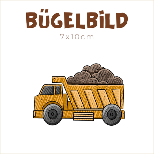 Bügelbild Mobile-Topia LKW | 7x10cm