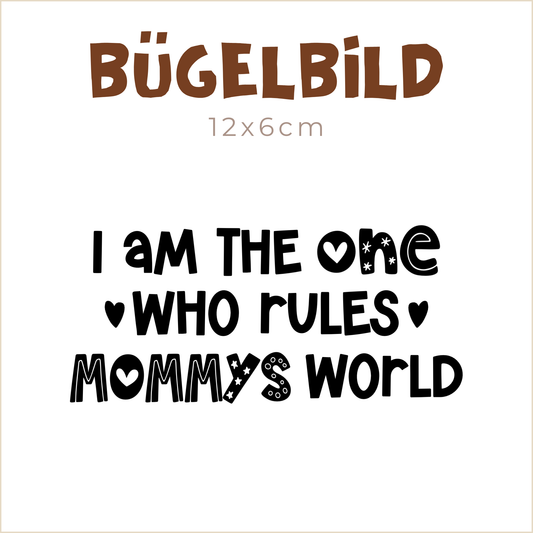 Bügelbild Mommys Ruler | 12x6cm