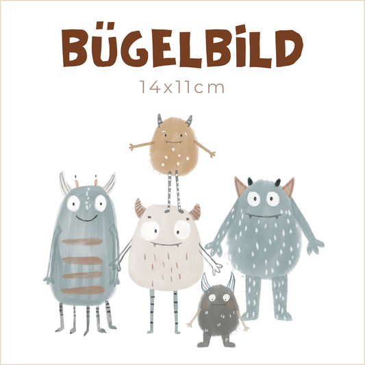 Bügelbild Monster Boys | 14x11cm