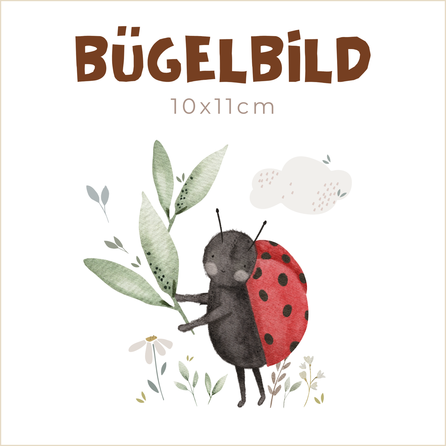 Bügelbild Mr. Ruben Ladybug | 10x11cm