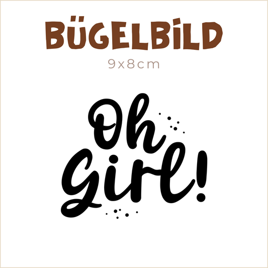 Bügelbild Oh Girl | 9x8cm