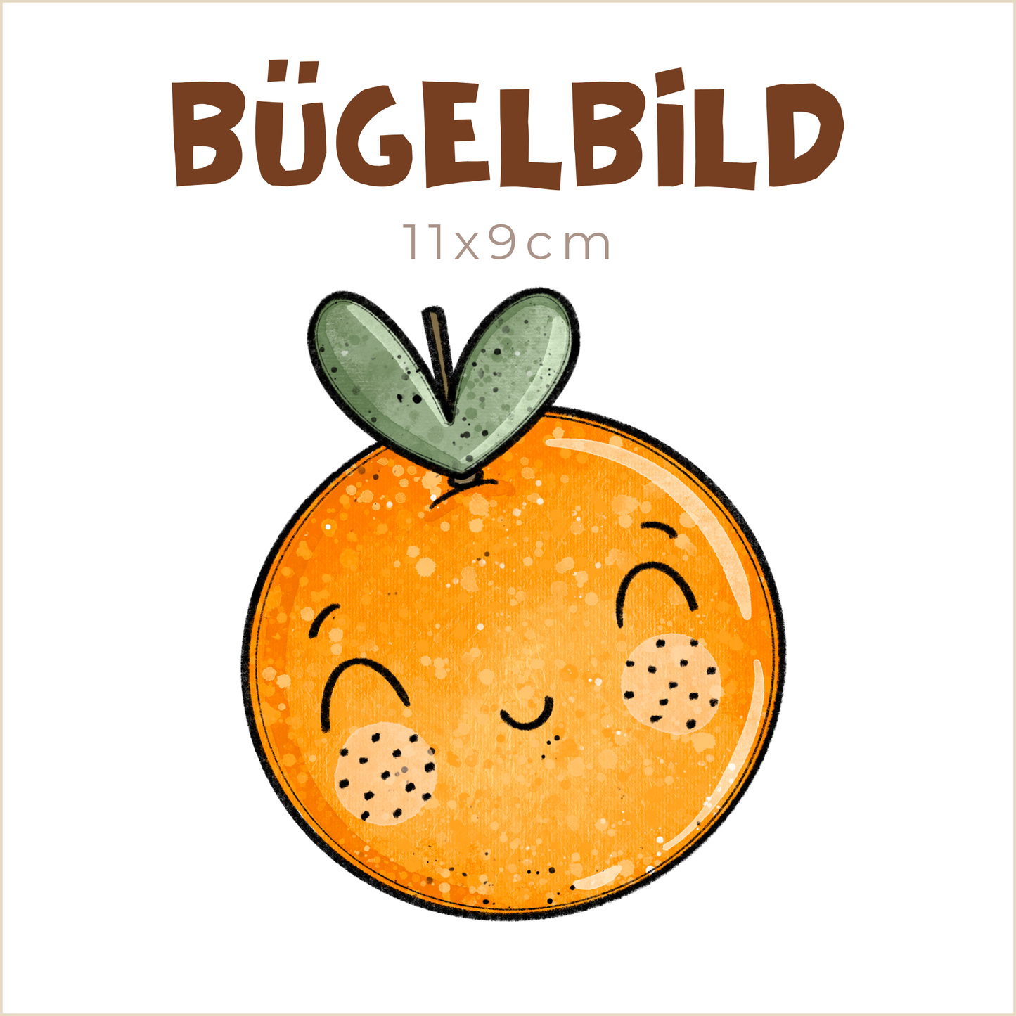 Bügelbild Orangiii | 11x9cm