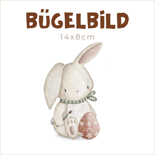Bügelbild Osterhase | 14x8cm