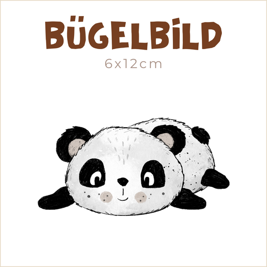 Bügelbild Panda | 6x12cm