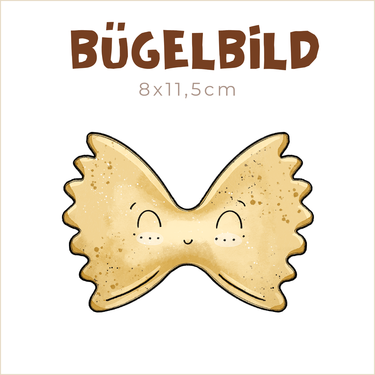 Bügelbild Pasta | 8x11,5cm