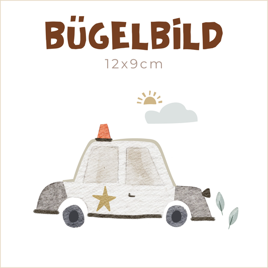 Bügelbild Police | 12x9cm