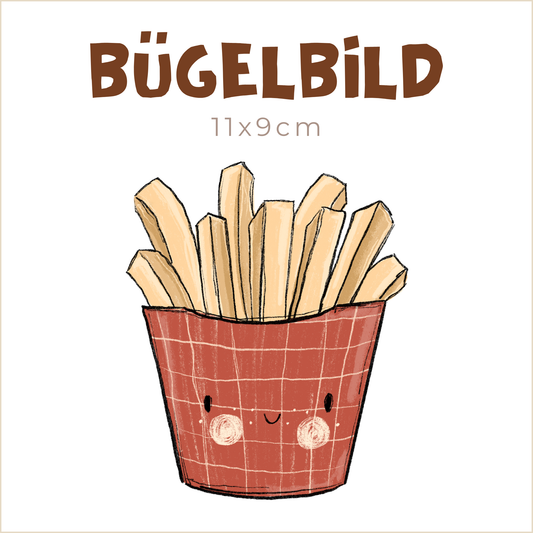 Bügelbild Pommes | 11x9cm