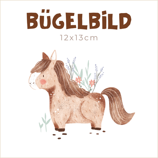 Bügelbild Pony | 12x13cm