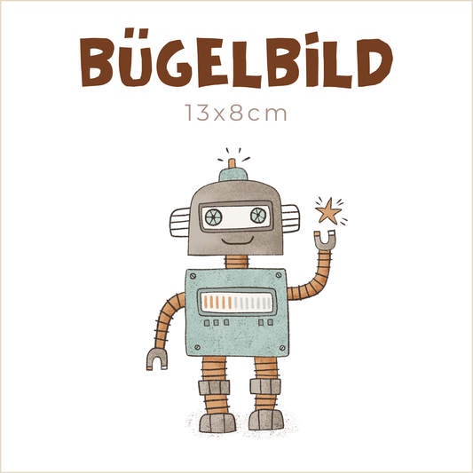 Bügelbild Robot | 13x8cm
