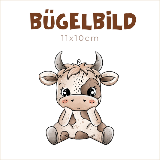 Bügelbild Schokokuh | 11x10cm