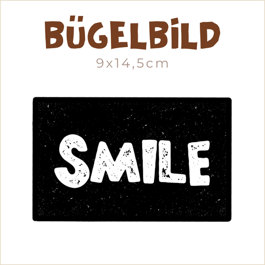 Bügelbild Smile | 9x14,5cm