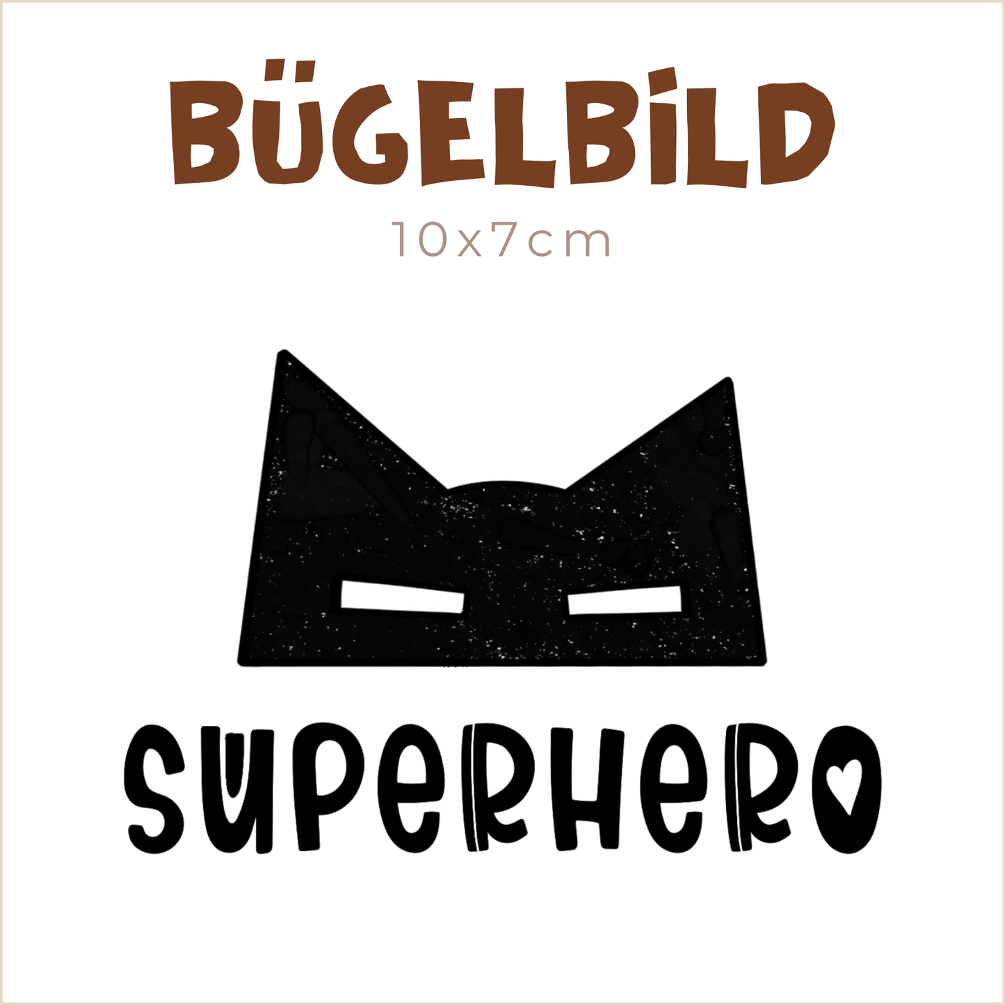 Bügelbild Superhero | 10x7cm