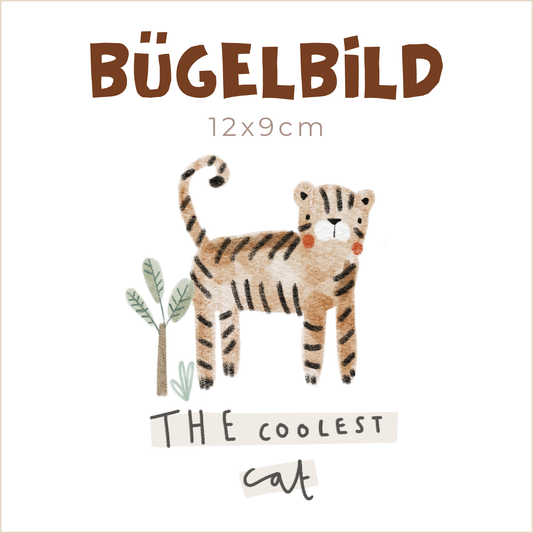 Bügelbild The coolest cat | 12x9cm