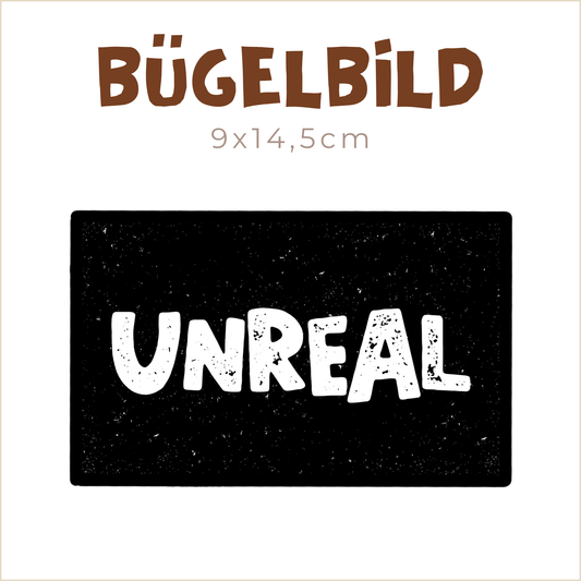 Bügelbild Unreal | 9x14,5cm