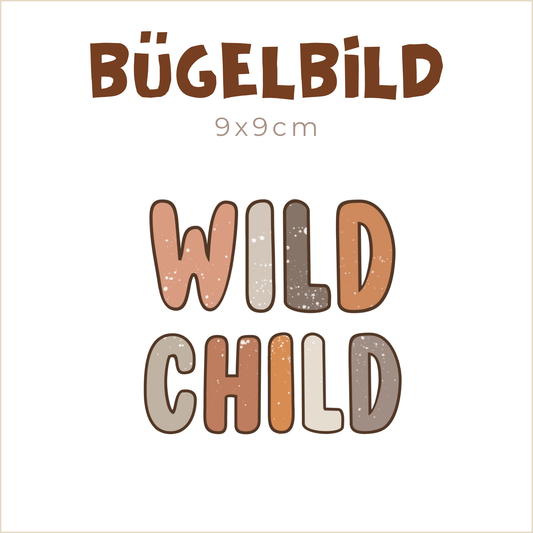 Bügelbild Wild Child | 9x9cm