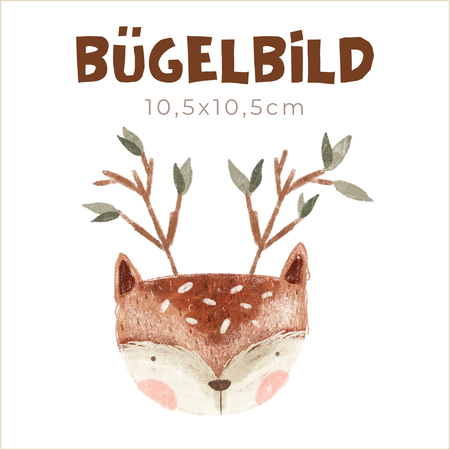 Bügelbild Wild Deer | 10,5x10,5cm