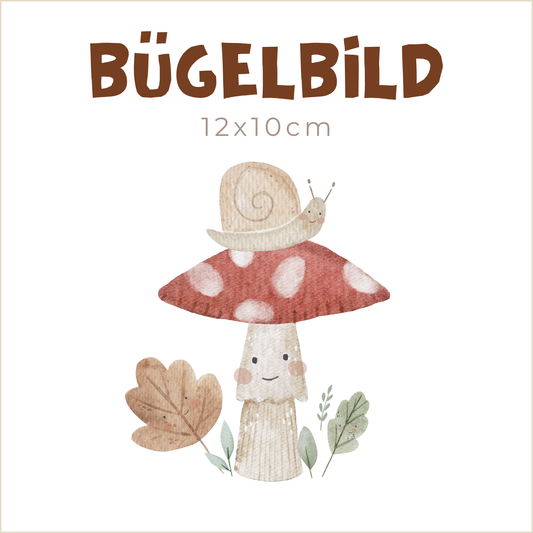 Bügelbild Willow Snail | 12x10cm