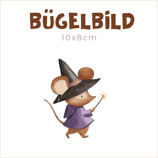 Bügelbild Wizard Mouse | 10x8cm