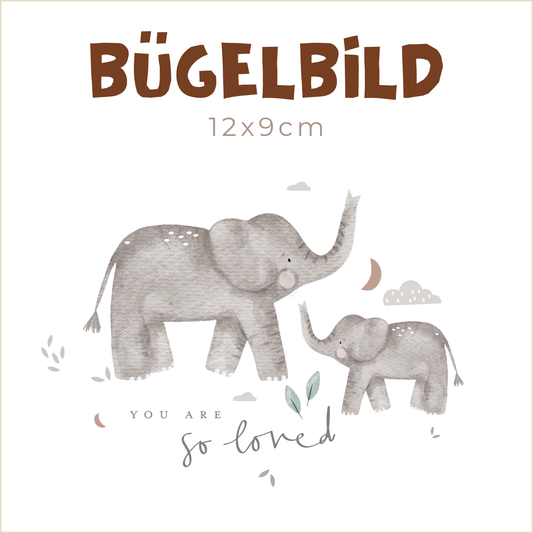 Bügelbild You are so loved | 12x9cm