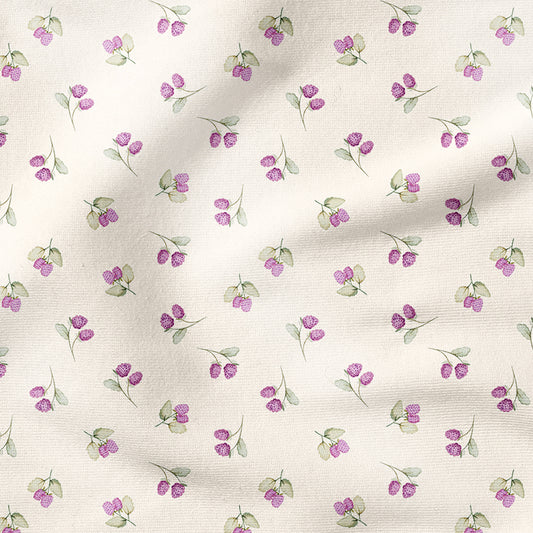 0.5m BIO French Terry Buttonbram Flowers
