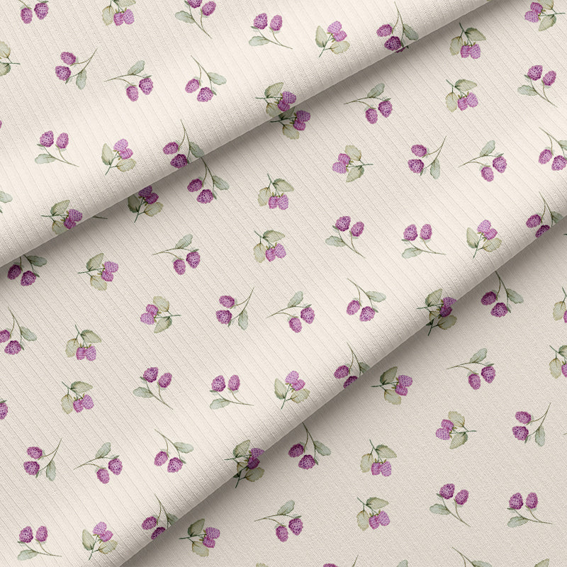 0.5m BIO Rippjersey Buttonbram Flowers *COMING SOON*