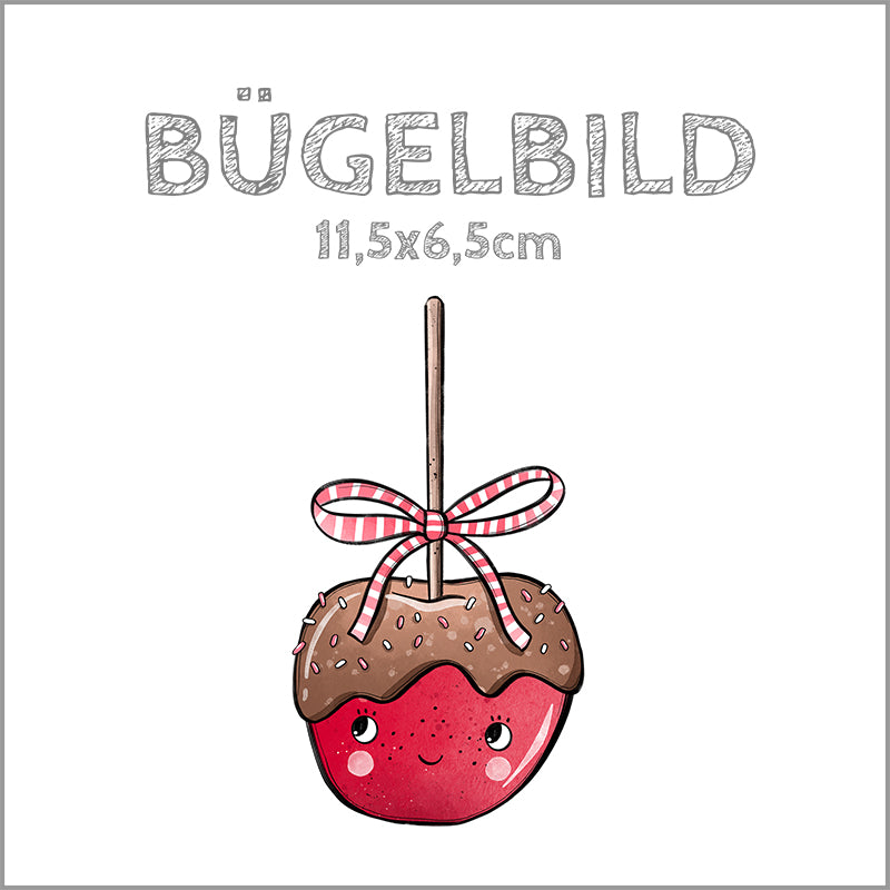 Bügelbild Candy Apfel | 11,5x6,5cm