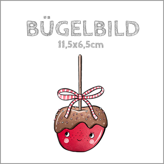Bügelbild Candy Apfel | 11,5x6,5cm