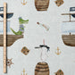 0.5m BIO French Terry Captain Croco - Linen *VORBESTELLUNG*