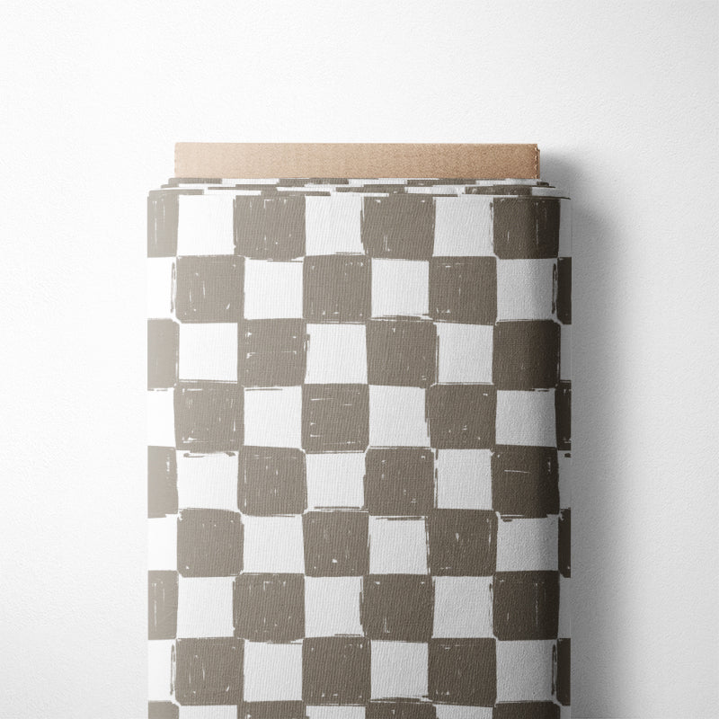 0.5m BIO French Terry Checkerboard cocos