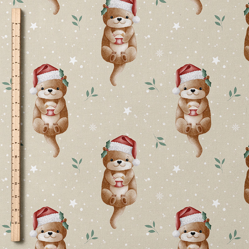 0.5m BIO French Terry Christmas-Otter