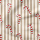 0.5m BIO French Terry Christmas Candy beige *STOFFÜBERSICHT*