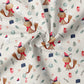 0.5m BIO French Terry Christmas Fox Linen