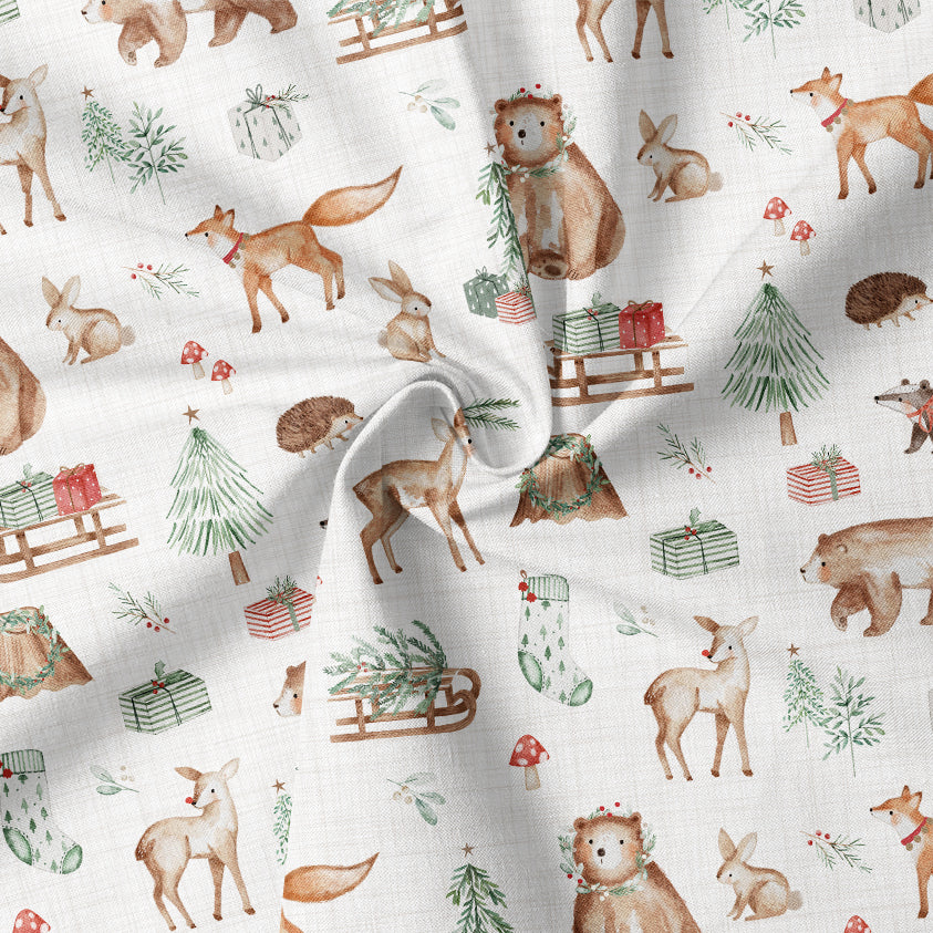 0.5m BIO French Terry Christmas Friends