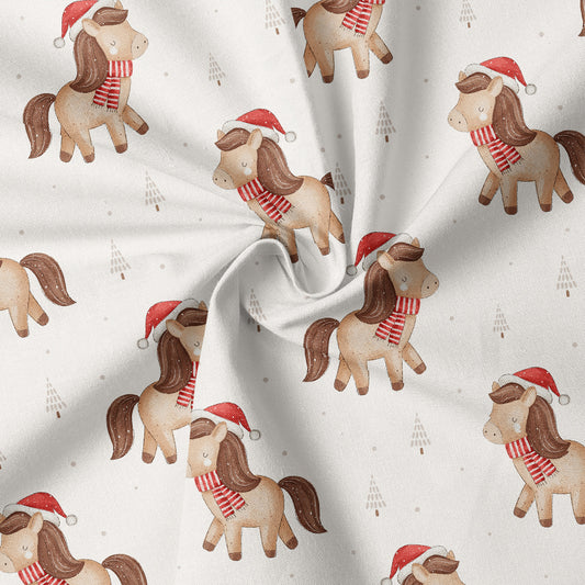 0.5m Biojersey Christmas Horse natur