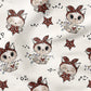 0.5m BIO French Terry Christmas Kitty rot