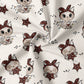 0.5m BIO French Terry Christmas Kitty rot