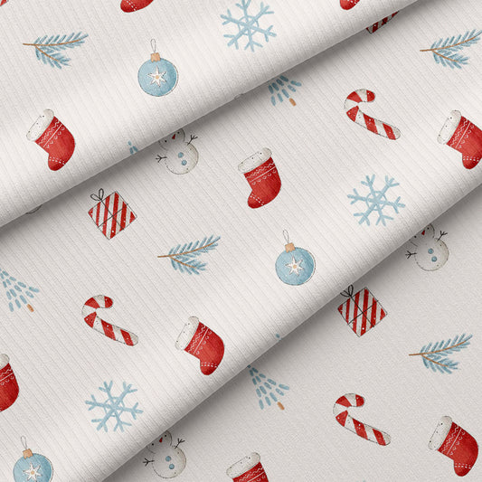 0.5m BIO Ribjersey Christmas Mood