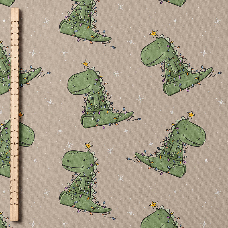 0.5m BIO French Terry Christmas Rex