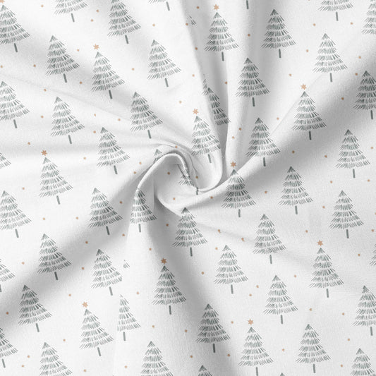 0.5m Biojersey Christmas white