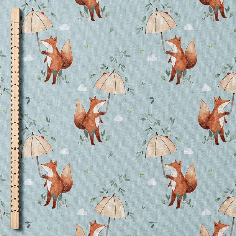 0.5m BIO French Terry Clover Rainy Days *VORBESTELLUNG*