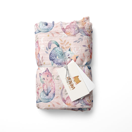 0.5m Musselin Cosmic Cats *VORBESTELLUNG - Lieferzeit 4-6 Wochen*